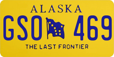 AK license plate GSO469