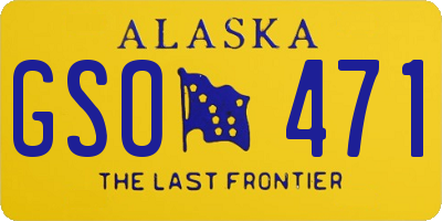AK license plate GSO471