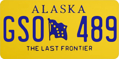 AK license plate GSO489