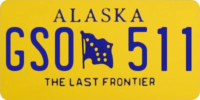 AK license plate GSO511