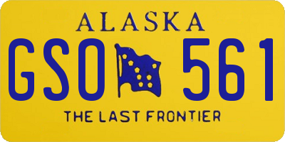 AK license plate GSO561