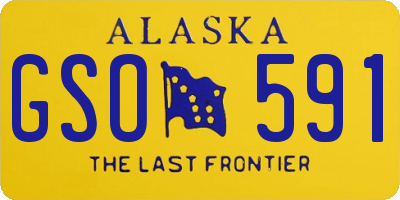 AK license plate GSO591
