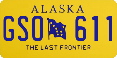 AK license plate GSO611