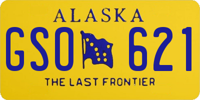 AK license plate GSO621