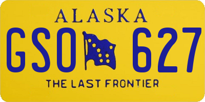 AK license plate GSO627