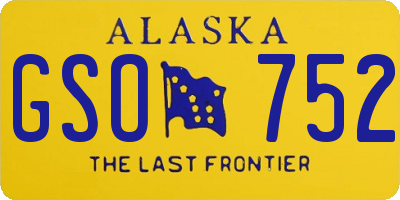 AK license plate GSO752