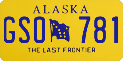AK license plate GSO781