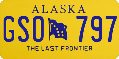 AK license plate GSO797