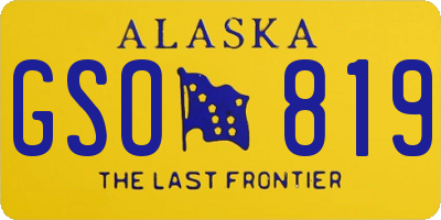 AK license plate GSO819