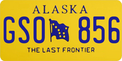 AK license plate GSO856