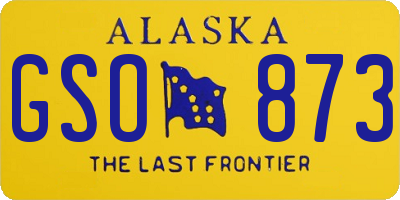 AK license plate GSO873