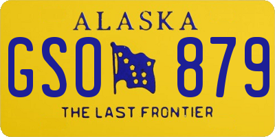 AK license plate GSO879