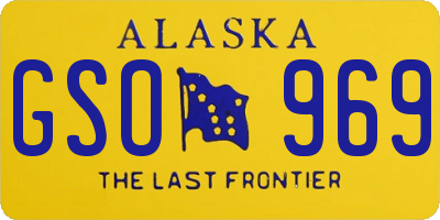 AK license plate GSO969
