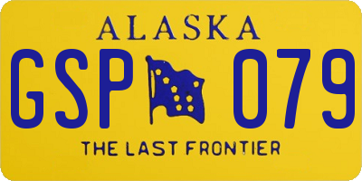 AK license plate GSP079