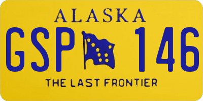 AK license plate GSP146