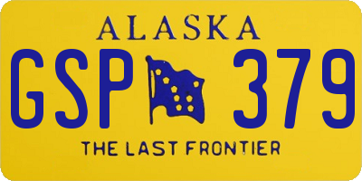 AK license plate GSP379