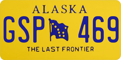 AK license plate GSP469