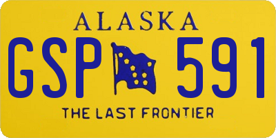 AK license plate GSP591