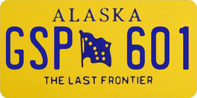 AK license plate GSP601