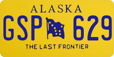 AK license plate GSP629