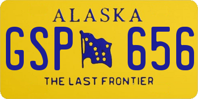 AK license plate GSP656