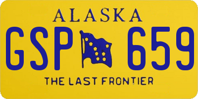 AK license plate GSP659