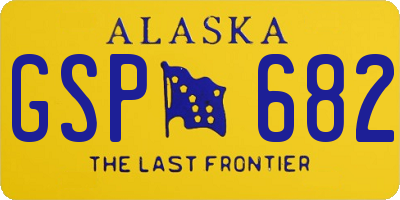 AK license plate GSP682