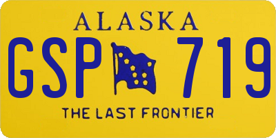 AK license plate GSP719