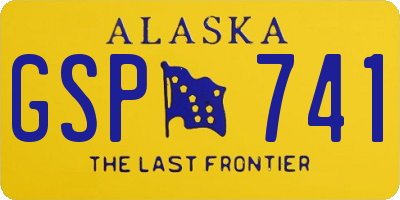 AK license plate GSP741