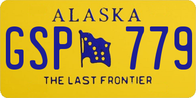AK license plate GSP779