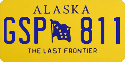 AK license plate GSP811