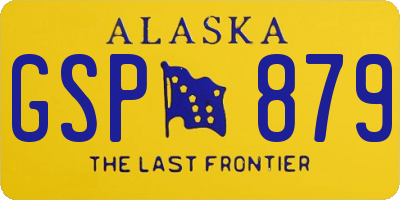 AK license plate GSP879