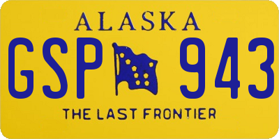 AK license plate GSP943