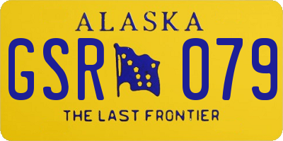 AK license plate GSR079