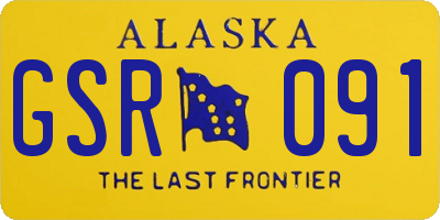 AK license plate GSR091