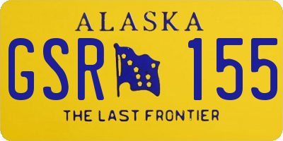 AK license plate GSR155