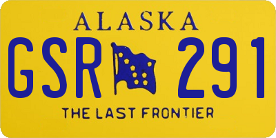 AK license plate GSR291