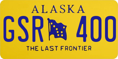 AK license plate GSR400