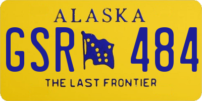 AK license plate GSR484