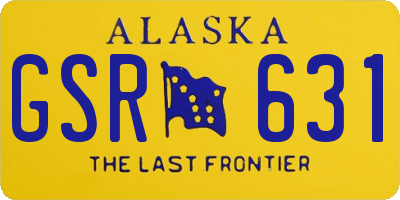 AK license plate GSR631