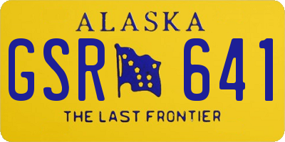 AK license plate GSR641