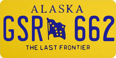 AK license plate GSR662