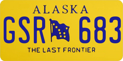 AK license plate GSR683
