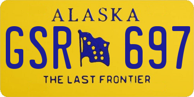 AK license plate GSR697