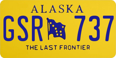 AK license plate GSR737