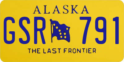 AK license plate GSR791