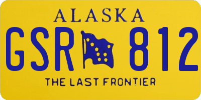 AK license plate GSR812