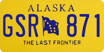 AK license plate GSR871