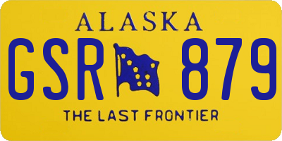AK license plate GSR879
