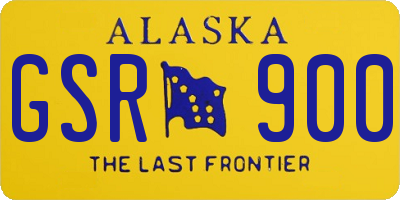 AK license plate GSR900